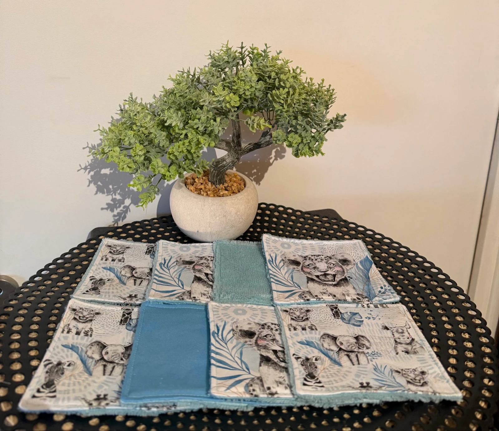 Lingettes lionceau bleu 